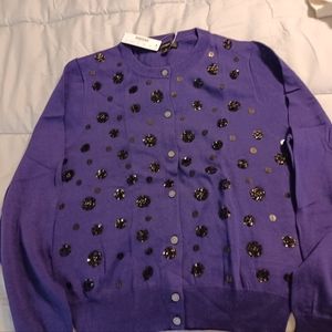 J.Crew Embellished Cardigan Sweater